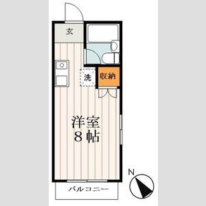 ワンルーム 間取り図