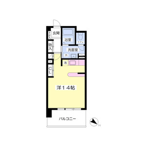 ワンルーム 間取り図