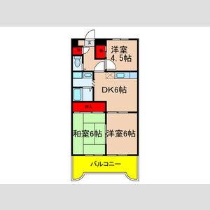 3DK 間取り図