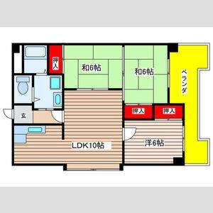 3LDK 間取り図