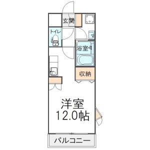 ワンルーム 間取り図
