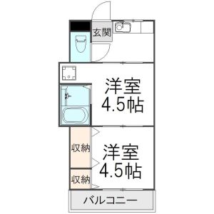 2K 間取り図