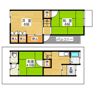 3DK 間取り図