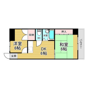 2DK 間取り図