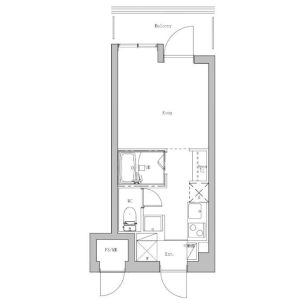 ワンルーム 間取り図