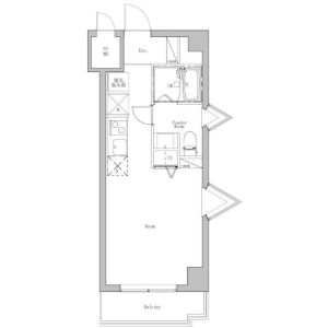 ワンルーム 間取り図