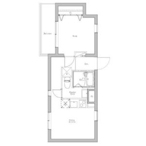 1DK 間取り図