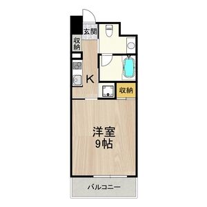 ワンルーム 間取り図