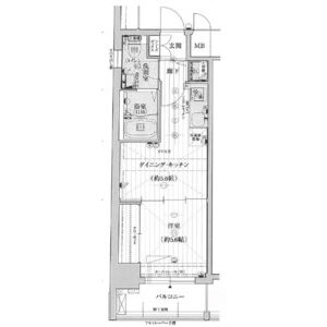 1DK 間取り図