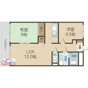 2LDK 間取り図