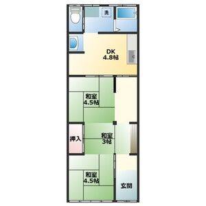 3DK 間取り図