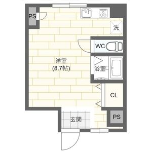 ワンルーム 間取り図