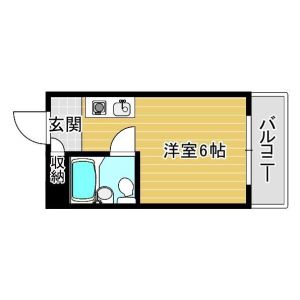 ワンルーム 間取り図