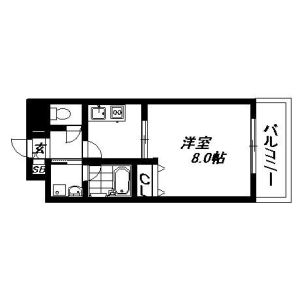1K 間取り図