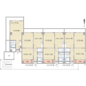 2DK 間取り図