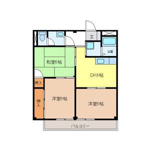 3DK 間取り図