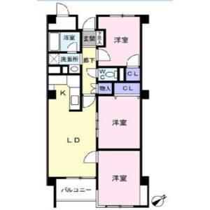 3LDK 間取り図