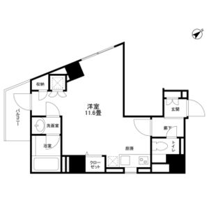 ワンルーム 間取り図