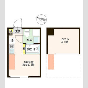ワンルーム 間取り図