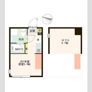 ワンルーム 間取り図
