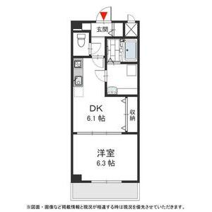 1DK 間取り図