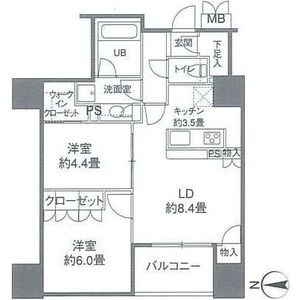 2LDK 間取り図