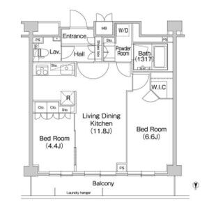 2LDK 間取り図