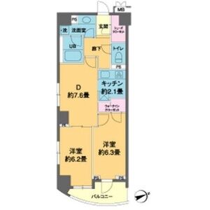 2DK 間取り図