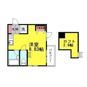 ワンルーム 間取り図