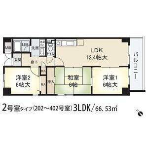 3LDK 間取り図