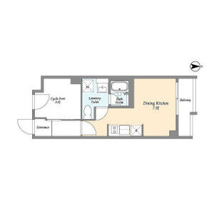 ワンルーム 間取り図