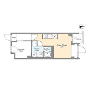 ワンルーム 間取り図