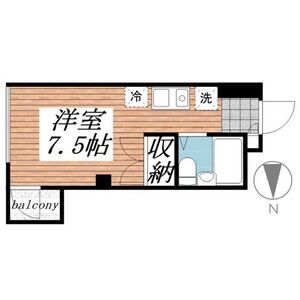 ワンルーム 間取り図