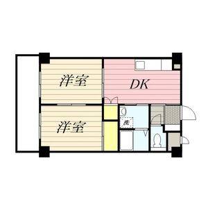 2DK 間取り図