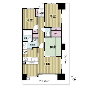3LDK 間取り図