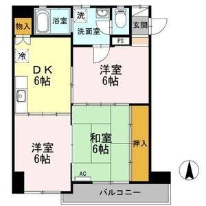 3DK 間取り図