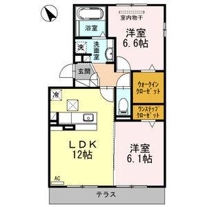 2LDK 間取り図