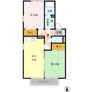 2DK 間取り図