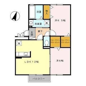 2LDK 間取り図