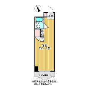 ワンルーム 間取り図