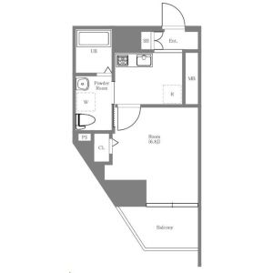 1K 間取り図