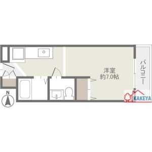 ワンルーム 間取り図