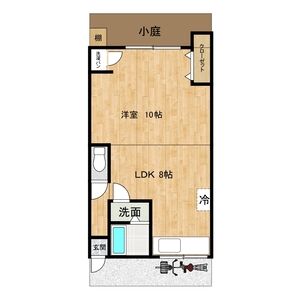 1DK 間取り図