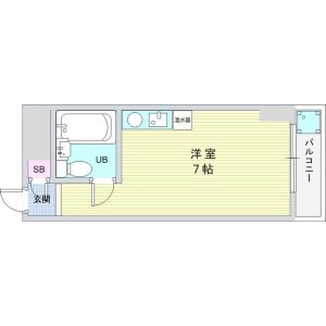 ワンルーム 間取り図