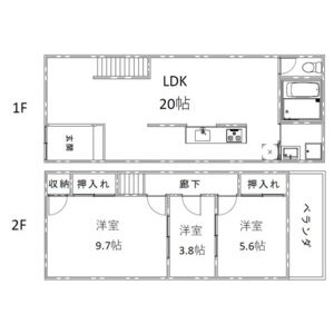 3LDK 間取り図