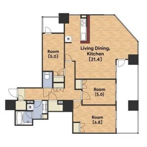 3LDK 間取り図