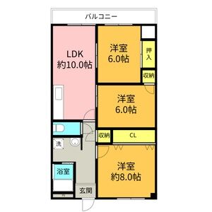3LDK 間取り図