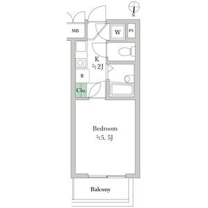 1K 間取り図