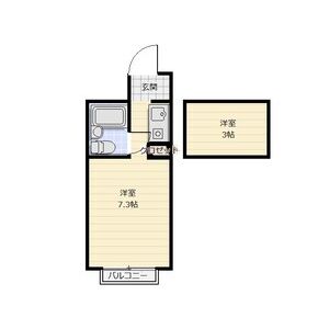 ワンルーム 間取り図