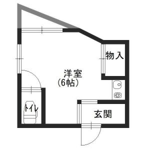 ワンルーム 間取り図